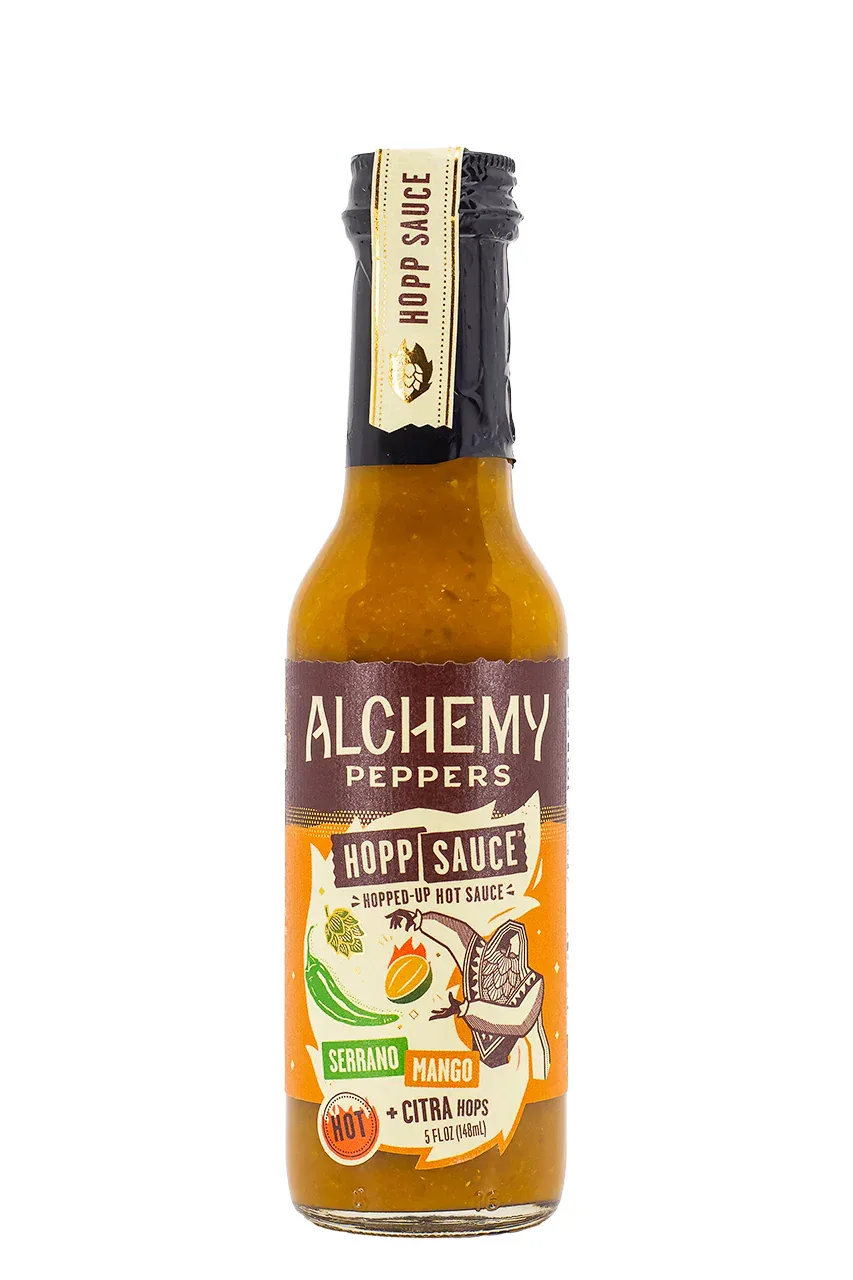 Alchemy Peppers Mango Serrano Hops Hot Sauce 5oz (148ml)