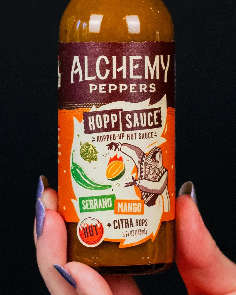Alchemy Peppers Mango Serrano Hops Hot Sauce 5oz (148ml) - Image 2