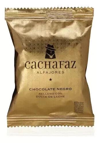 Alfajor Cachafaz Dark Chocolate con Dulce De Leche 60gm - Image 2