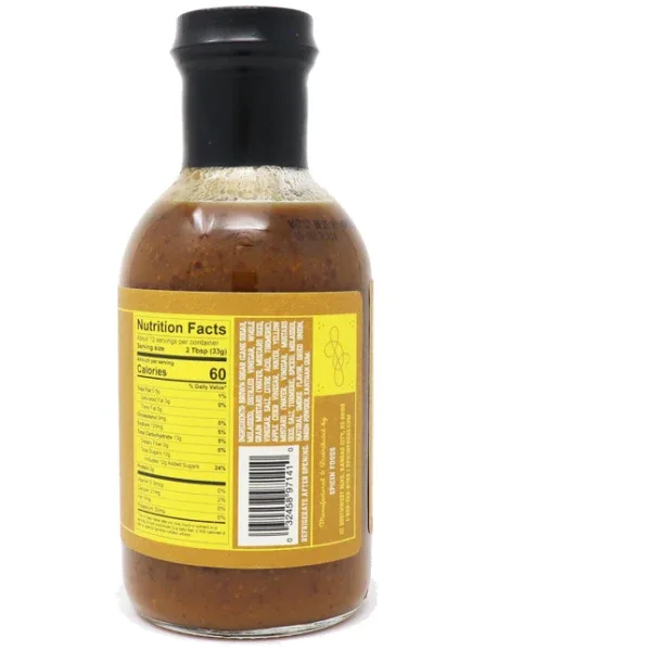 American Stockyard Smoky Mustard BBQ Sauce 383g - Image 2