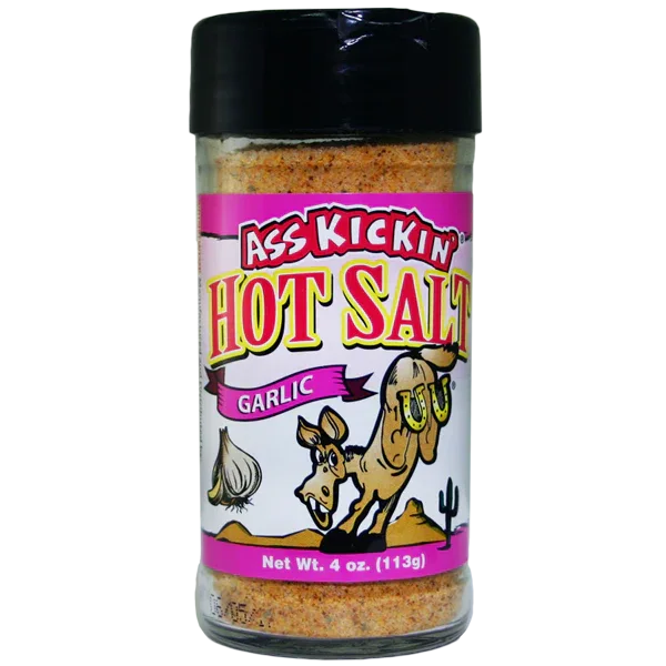 Ass Kickin Hot Salt - Garlic 4oz (113gm)