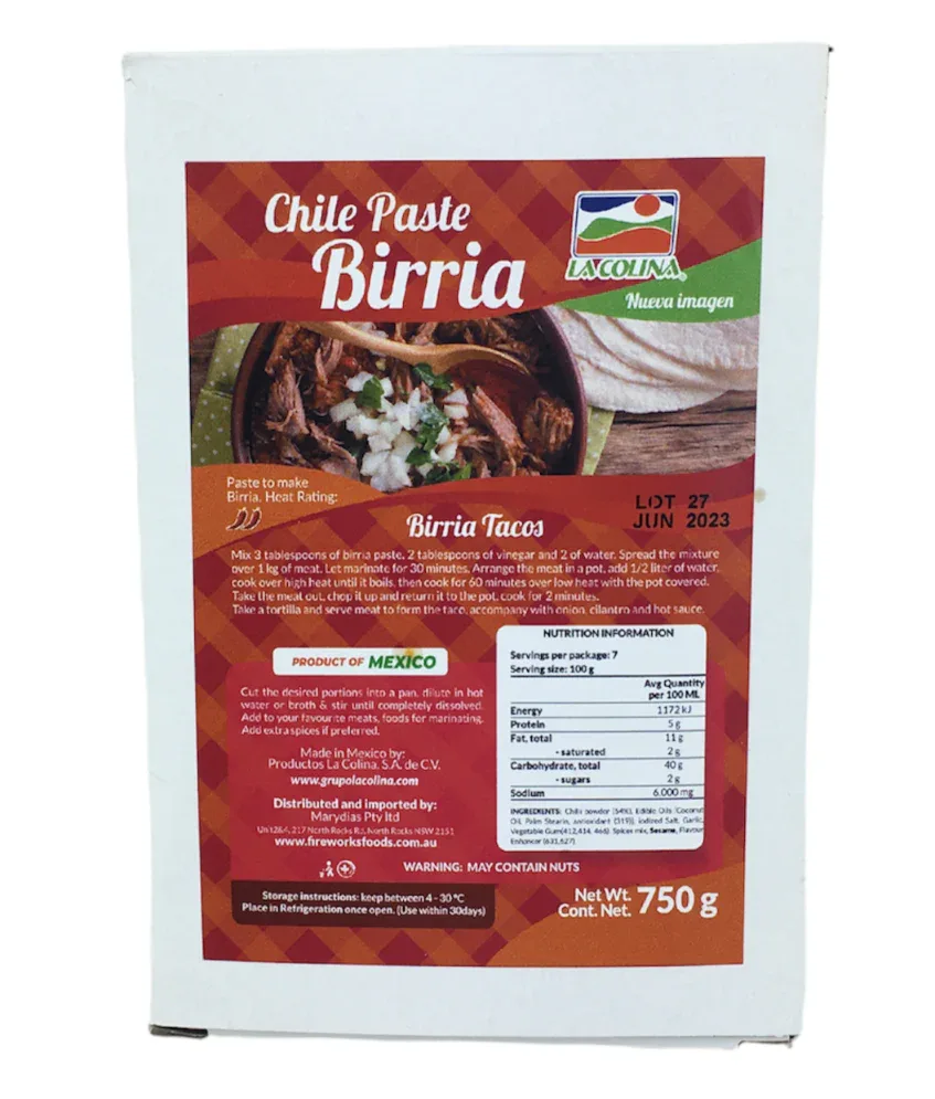 Birria Chile Paste - 750gm