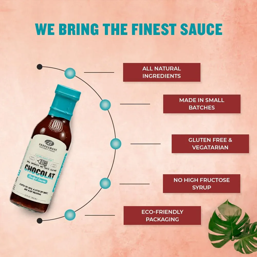 Brooksmade Soulful Sauces - Chocolat BBQ 355mL - Image 4