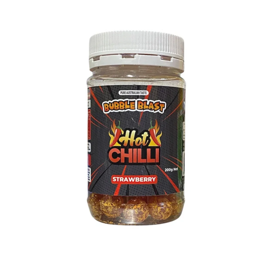 Bubble Blast Hot Chilli Strawberry Candy 200gm