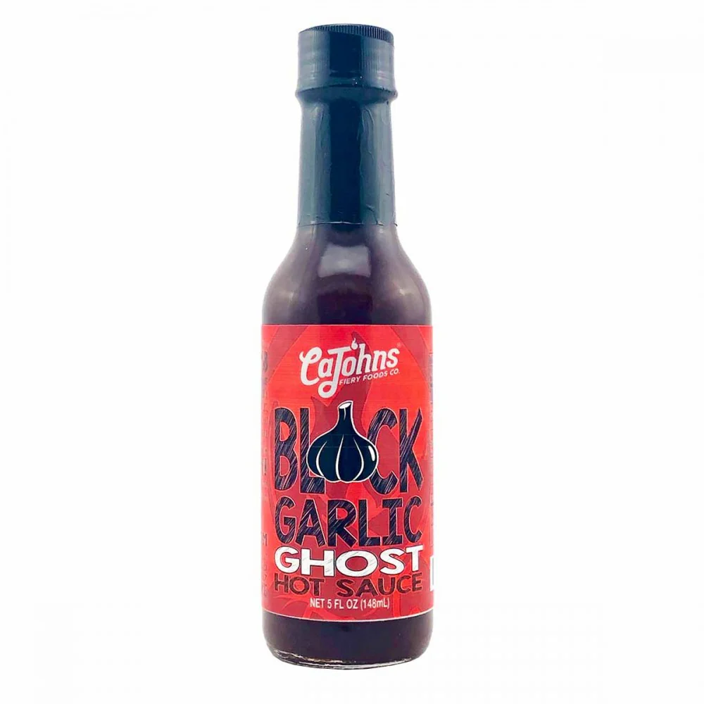 CaJohns Black Garlic GHOST Hot Sauce 148ml (5oz)