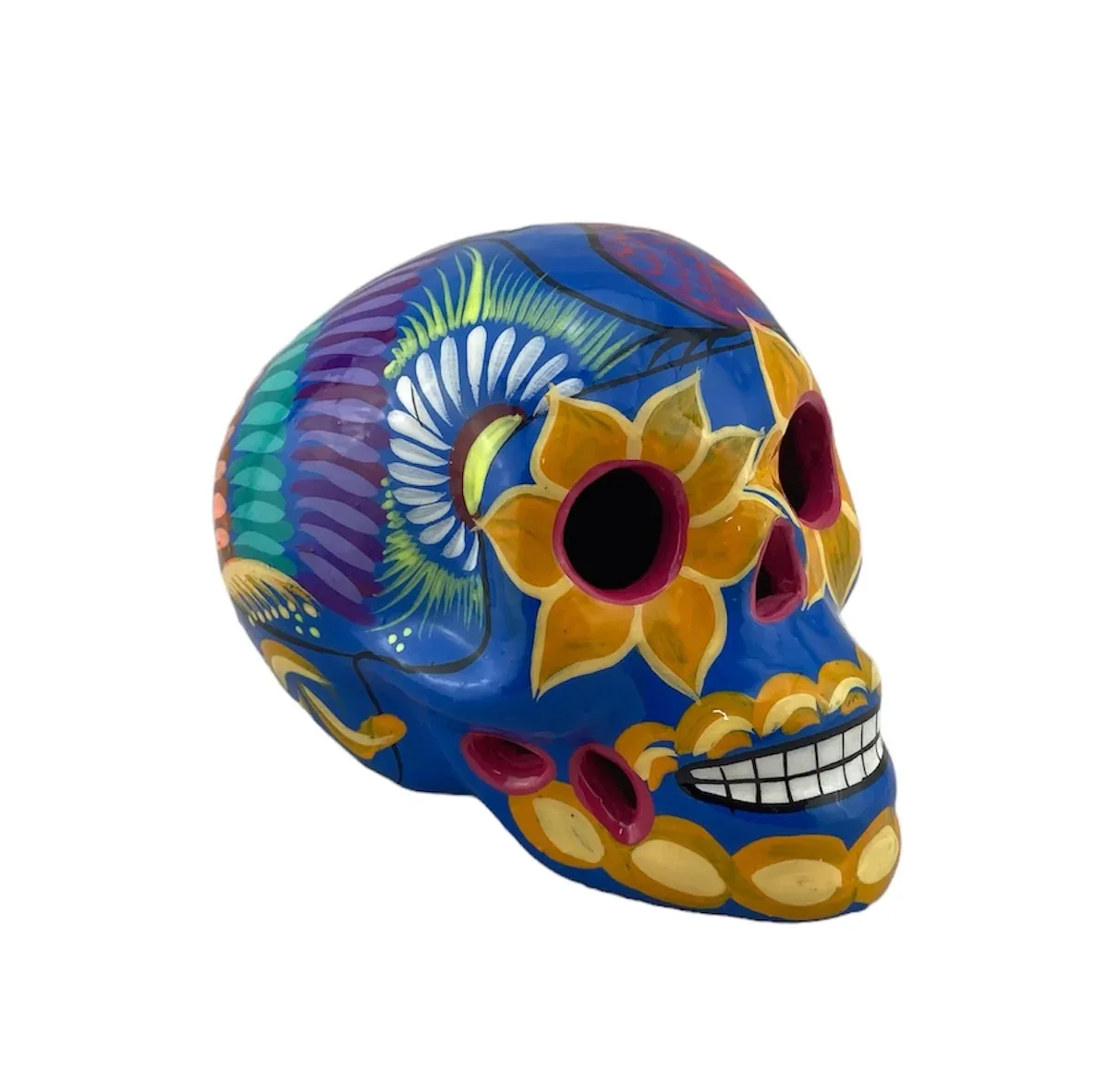 Calavera colored ceramic Skull Large 14cm-16cm