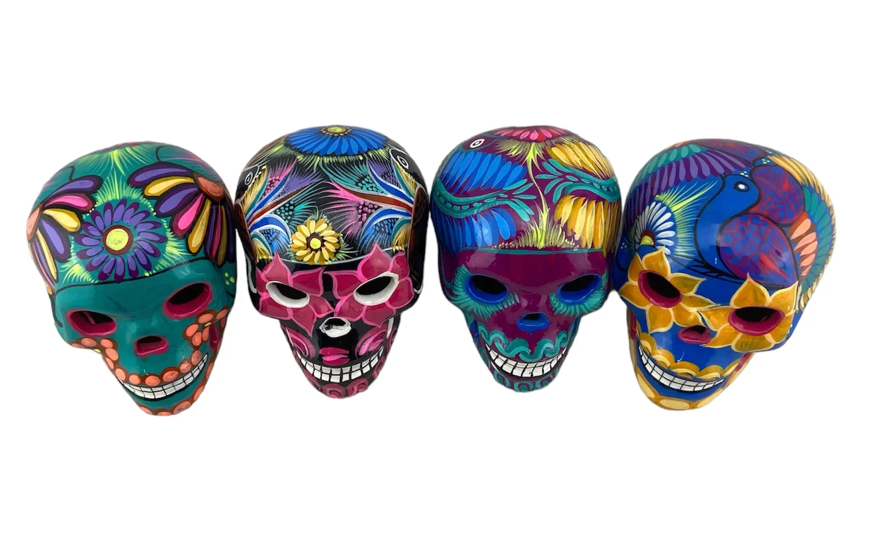 Calavera colored ceramic Skull Large 14cm-16cm - Image 4