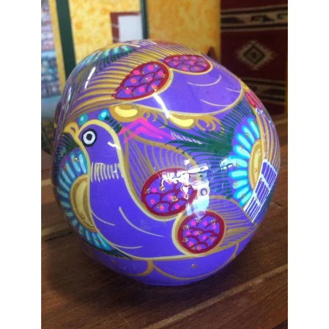 Calavera colored ceramic Skull Large 14cm-16cm - Image 8