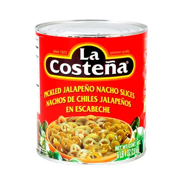 Chiles Sliced Jalapeno Nachos La Costena A10 (2.8kg)