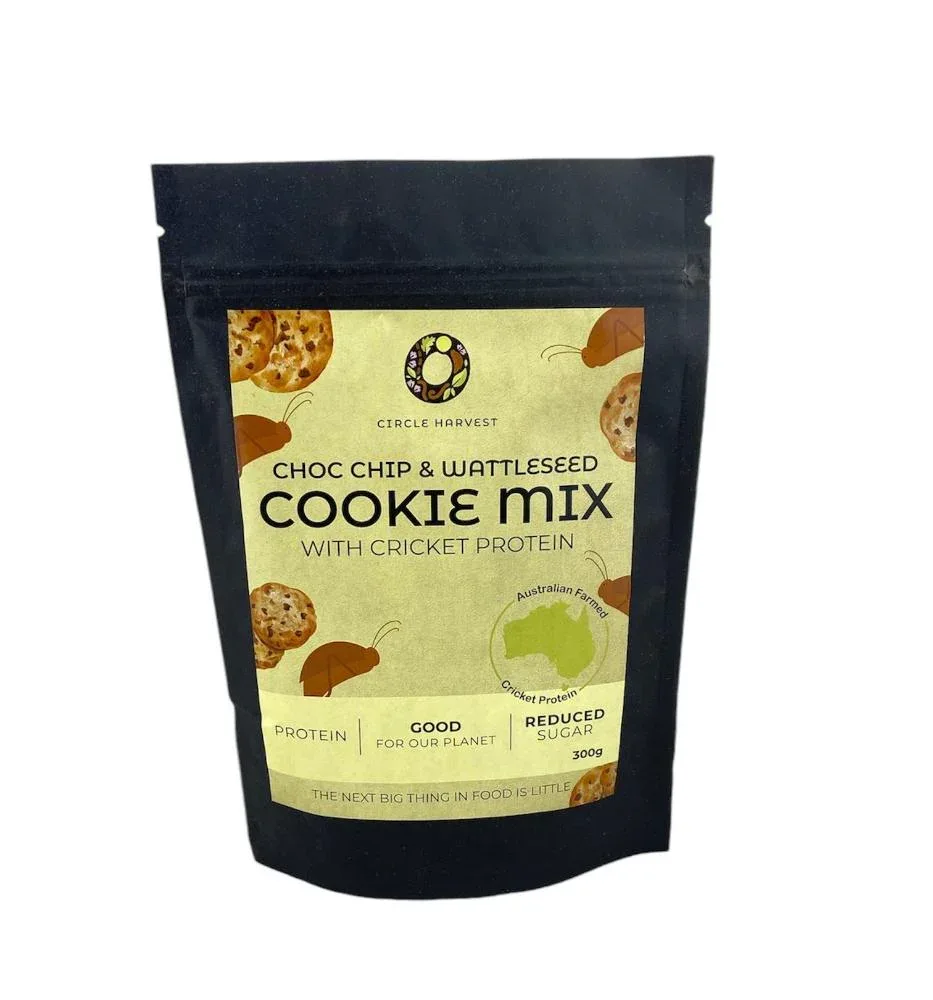Circle Harvest Choc Chip and Wattleseed Cookie Mix with Cricket Protein 300gm - Image 2