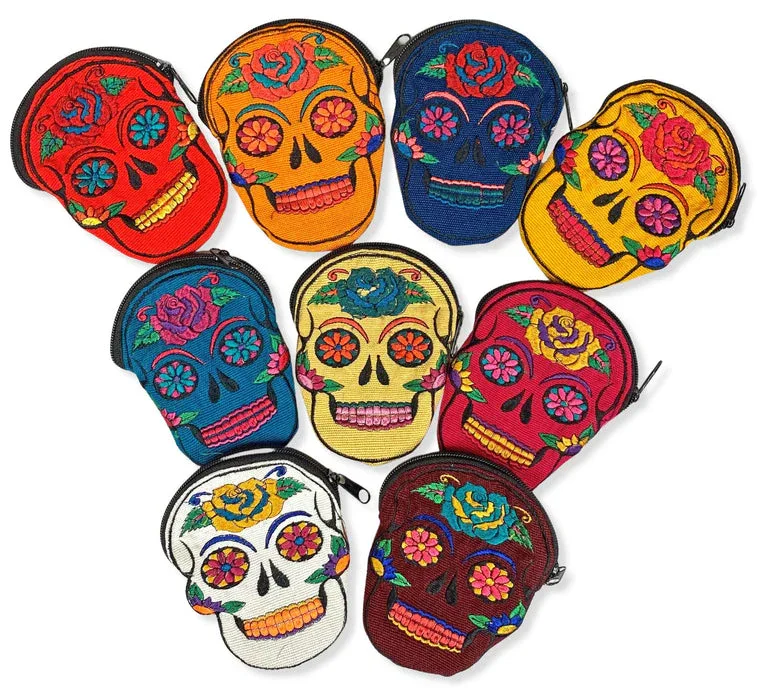 Colourful Sugar Skull Calavera Coin Purse