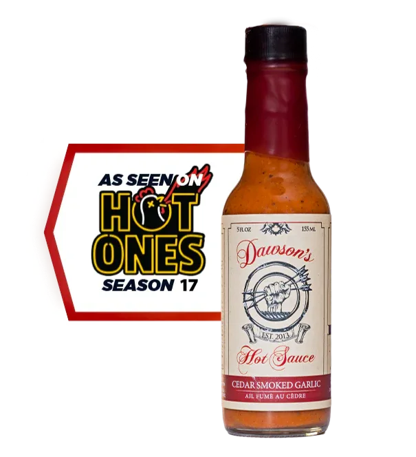 Dawsons Hot Sauce - Cedar Smoked Garlic 155ml - Image 2