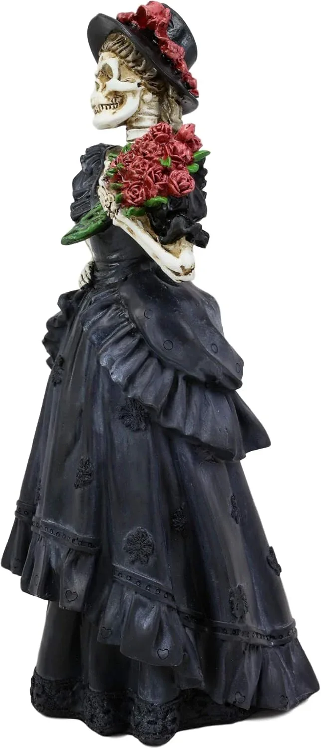 Day of the Dead 33cm tall Senora dressed in Black - Image 5
