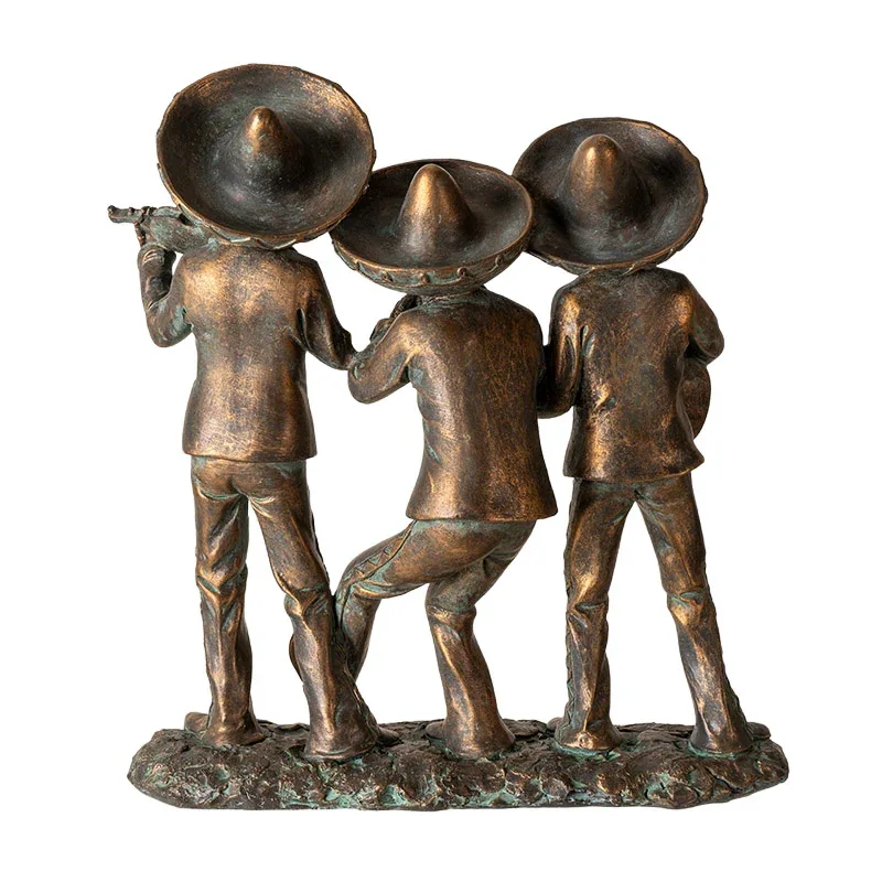 Day of the Dead Bronze Look Mariachi Trio - Image 2