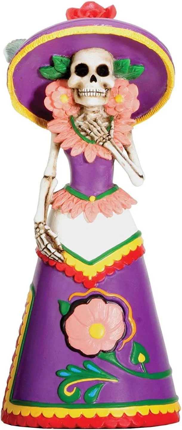 Day of the Dead Catrina dressed in Purple
