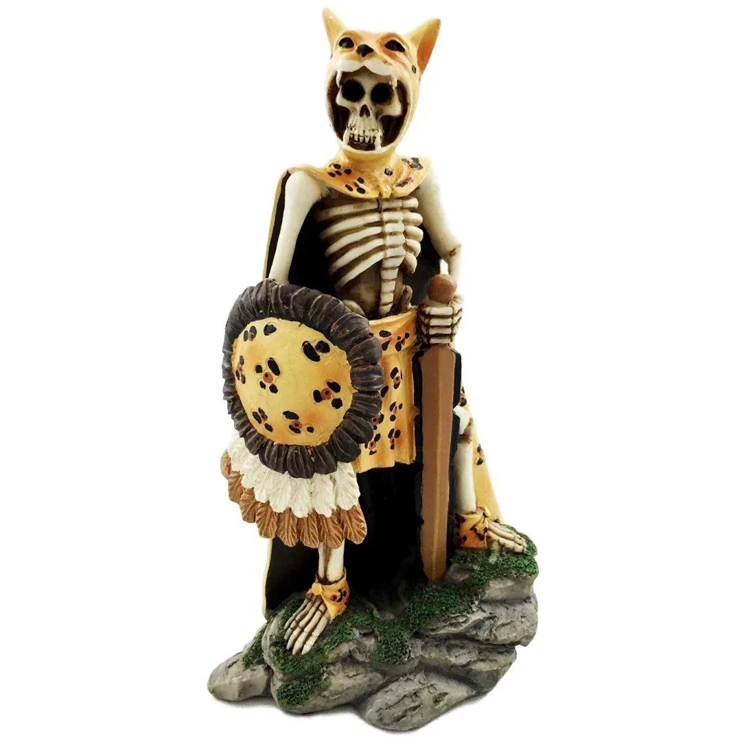 Day of the Dead Jaguar Warrior figurine - Image 2