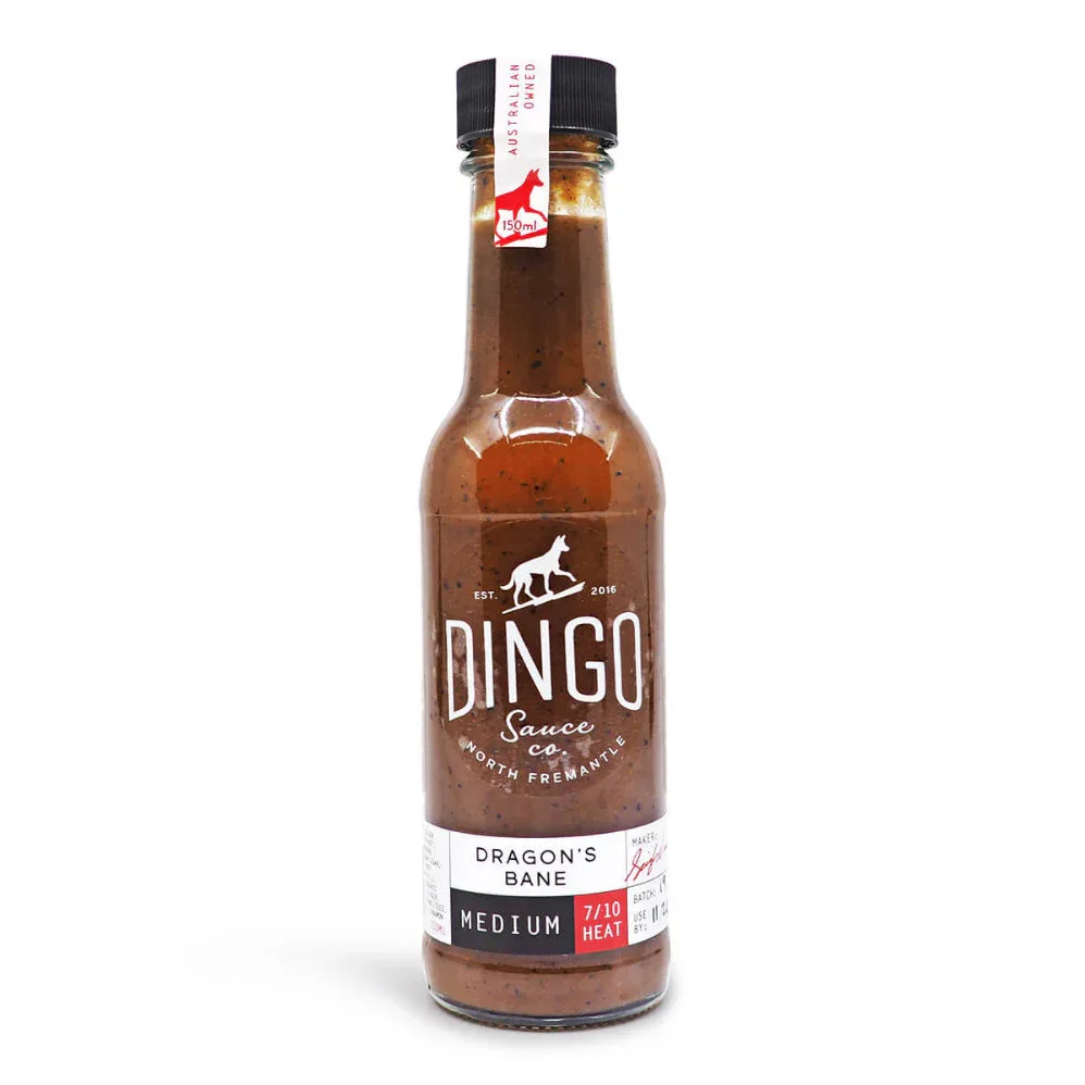 Dingo Sauce Co. Dragons Bane Hot Sauce 150ml  - Best before 20 Feb 2026