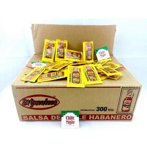 El Yucateco Red single serve packets 300ct box