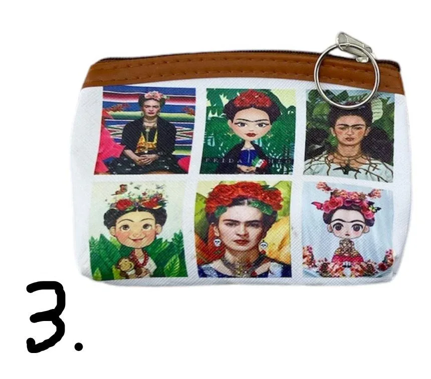 Faces of Frida Coin Purse 13cm x 10cm - Image 4