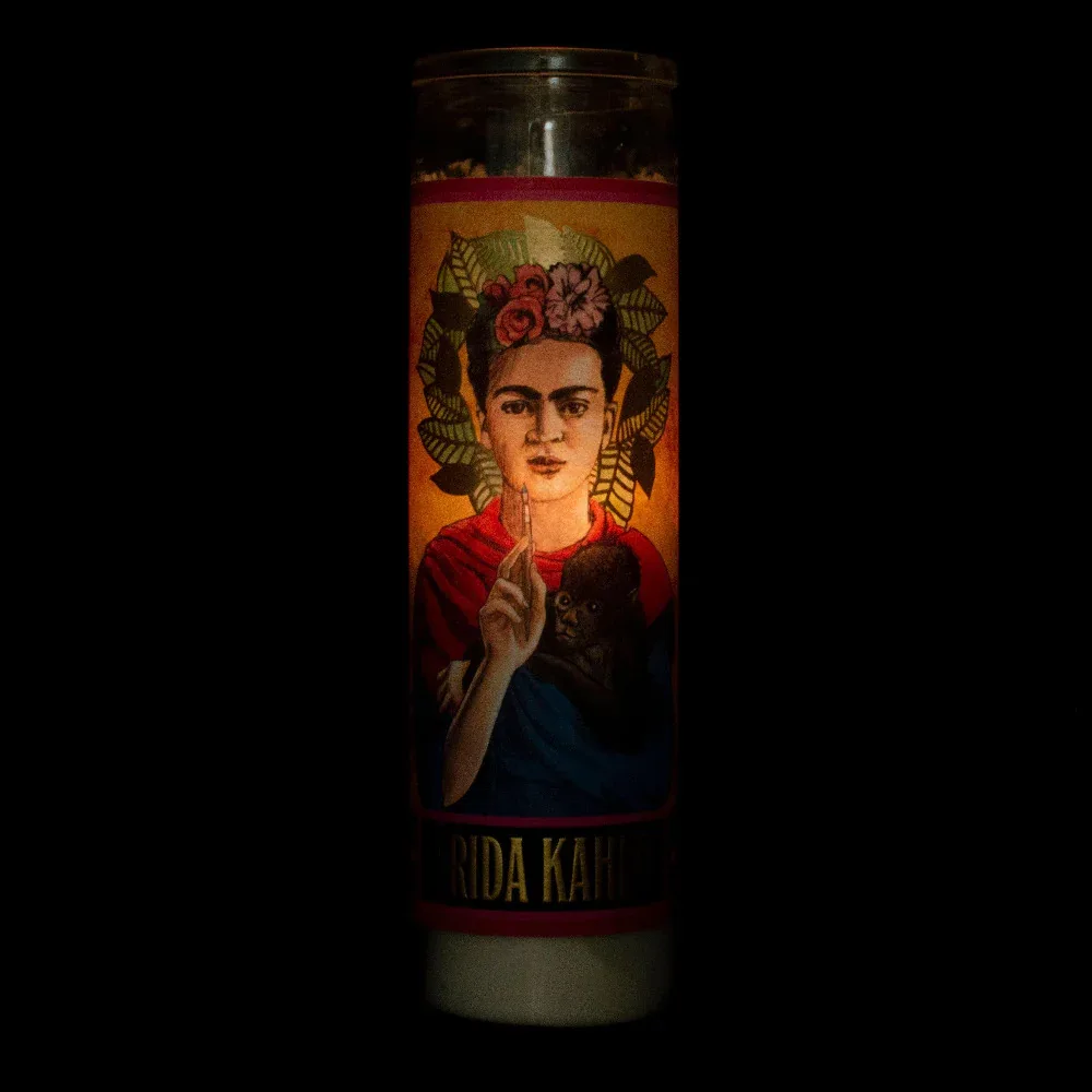 Frida Kahlo Secular Saint Devotional Candle - Image 3