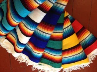 Fringed serape placemat - Image 3
