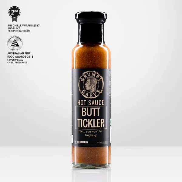 Grumpy Gary Butt Tickler Hot Sauce 245ml