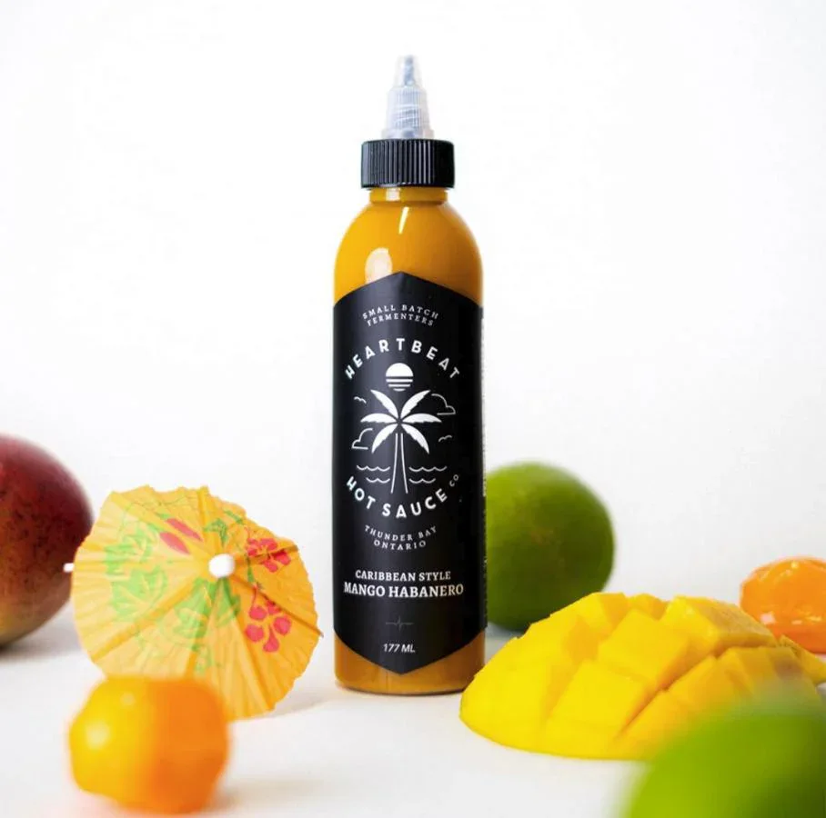 Heartbeat Caribbean Style Mango Habanero Hot Sauce 177ml (6oz) - Image 2