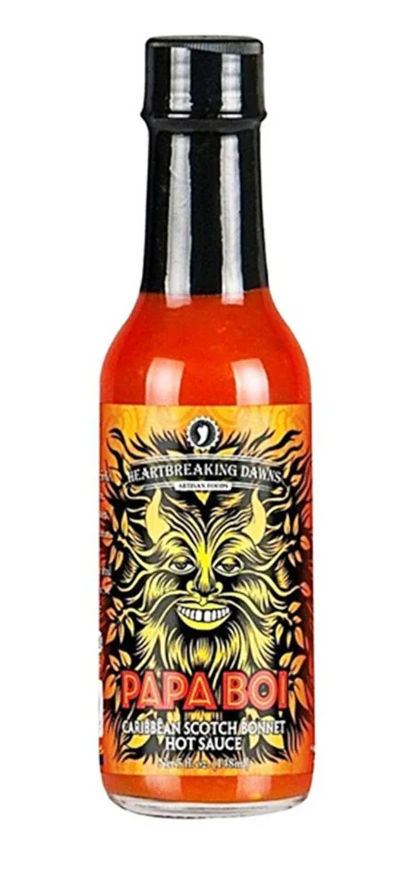 Heartbreaking Dawns Papa Boi Caribbean Scotch Bonnet Sauce 148ml (5oz)