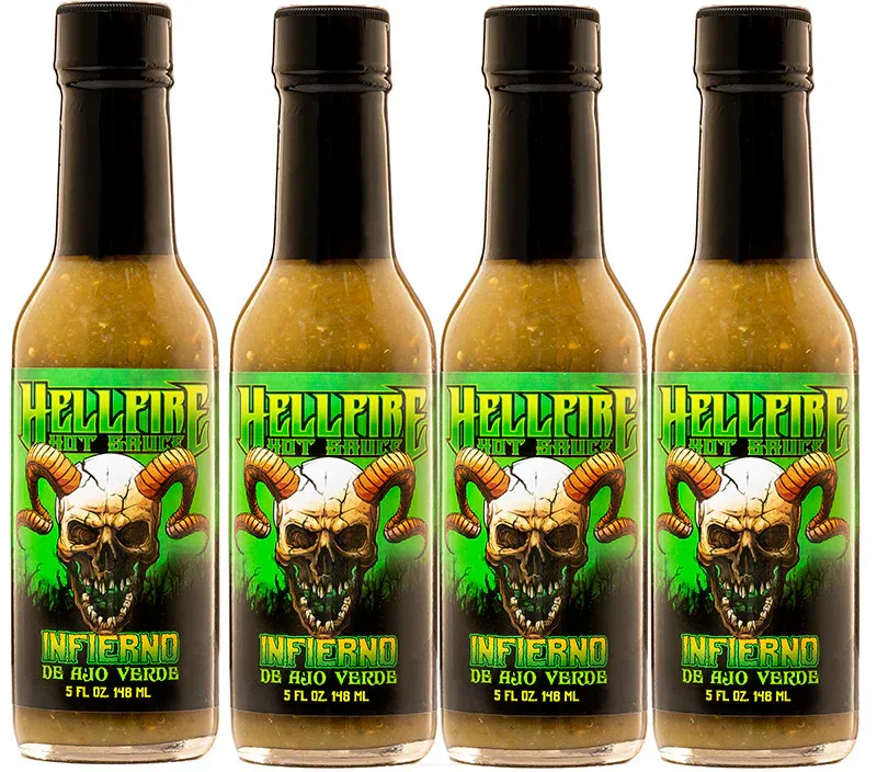 Hellfire Infierno De Ajo Verde The Ultimate Taco Sauce 150ml - Image 2