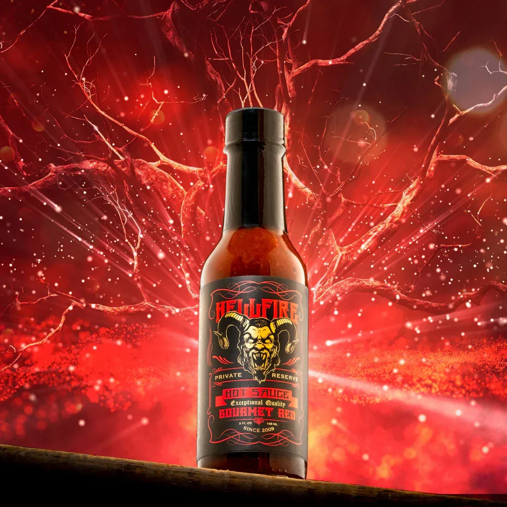 Hellfire Gourmet RED Hot Sauce 148ml - Image 3