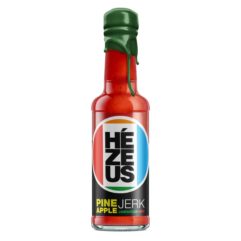Hezeus Pinapple Jerk Jamaican Hot Sauce 150ml - Image 2