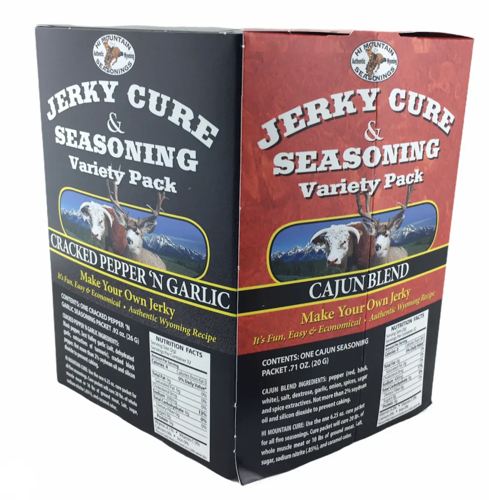 Hi Mountain Jerky Cure and Seasoning - Variety Pack 1 (288gm) - Image 2