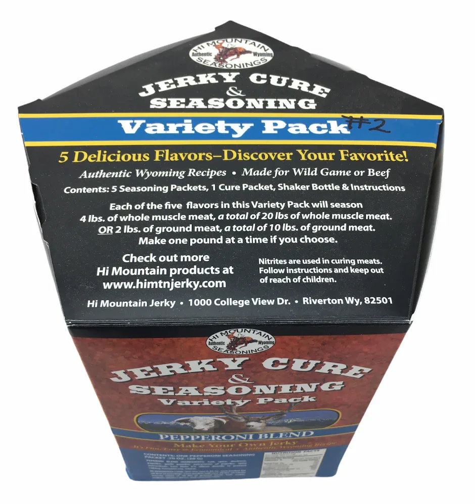 Hi Mountain Jerky Cure and Seasoning - Variety Pack 2 (288gm) - Image 3