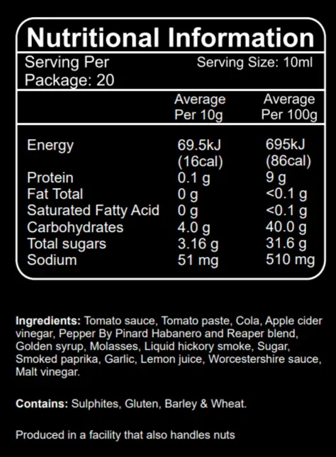 Hickory Smoked BBQ Hot Sauce by Pinard 200ml - Image 2