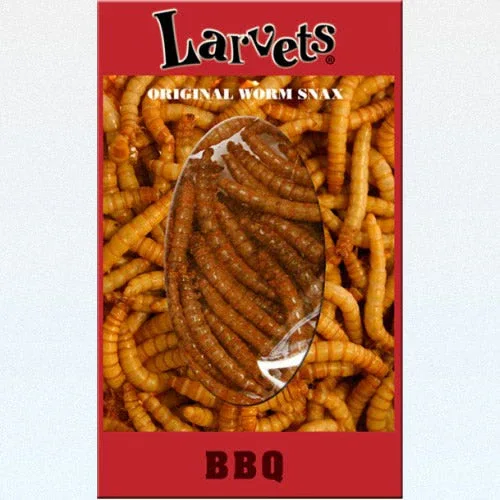 Hotlix Larvets Insect Snack BBQ 2gm - best before Apr 2025