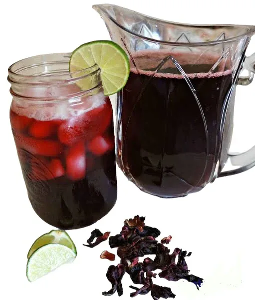 Flor de Jamaica (Hibiscus flower tea)