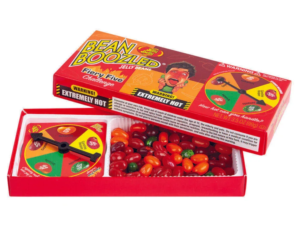 Jelly Belly Bean Boozled Flaming Five Challenge Spinner Box 100g - Image 2