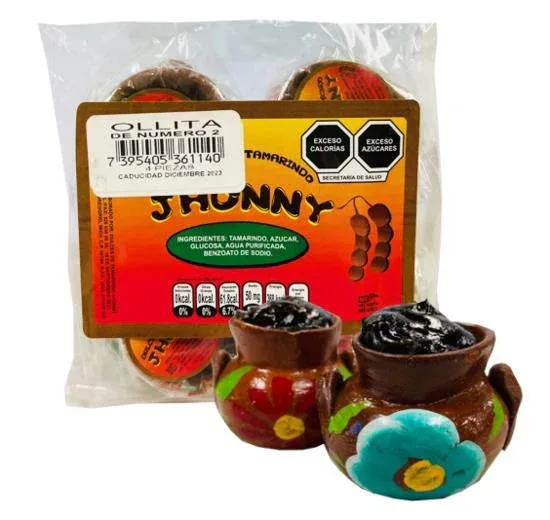 Jhonny Ollita de Barro Tamarindo Candy in Clay Pot - Image 2