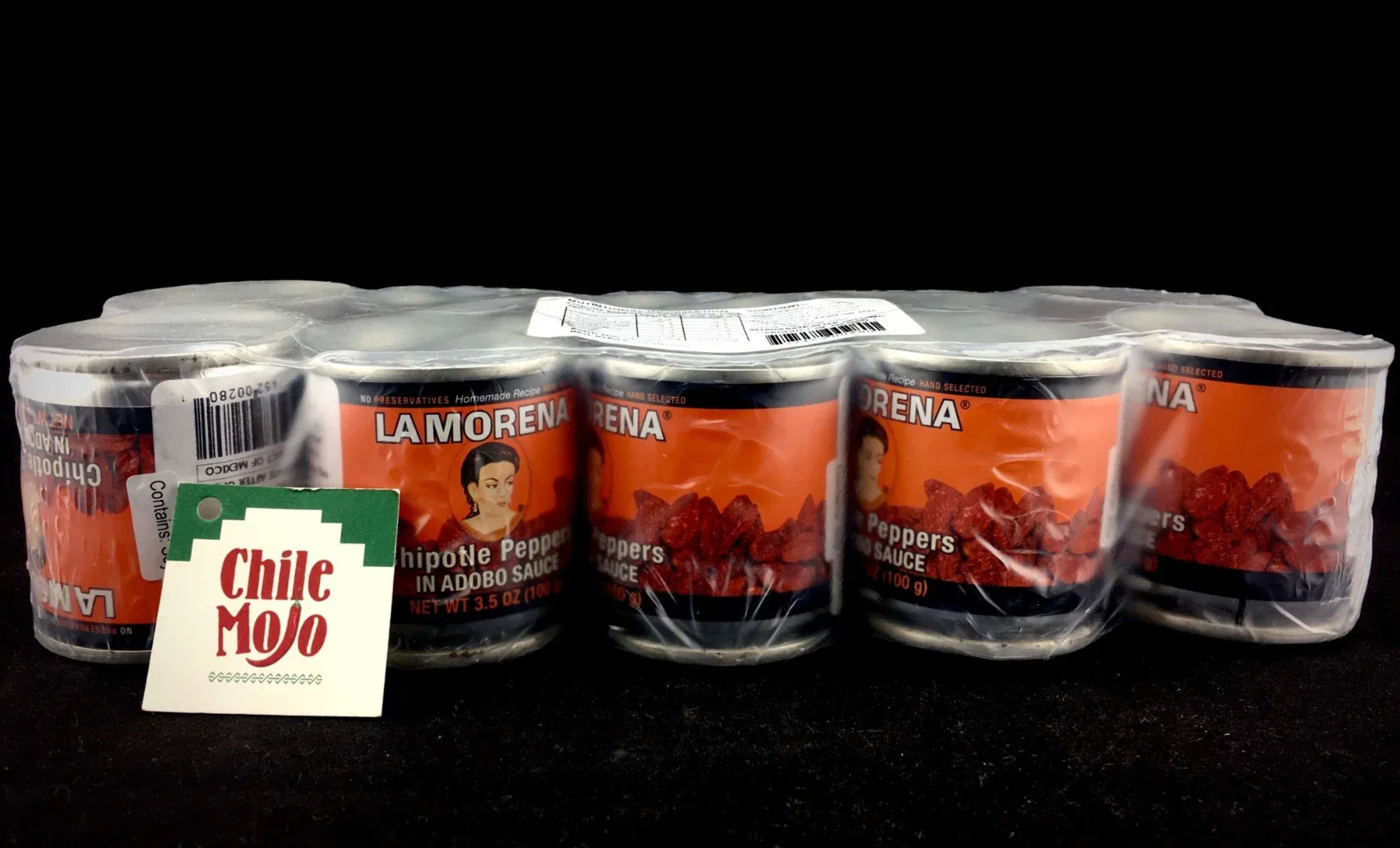 La Morena Chipotle en Adobo 100gm (little can) - pack of ten