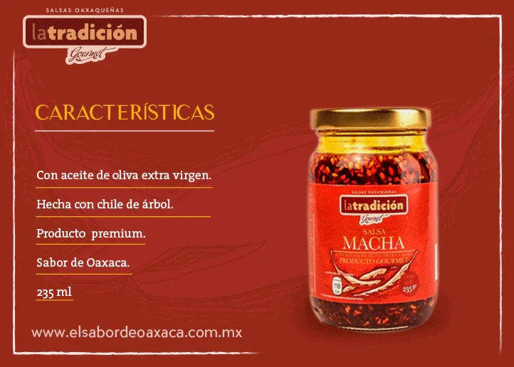 La Tradicion Salsa Macha de Oaxaca with pumkin and sesame seeds 235gm - - Image 4