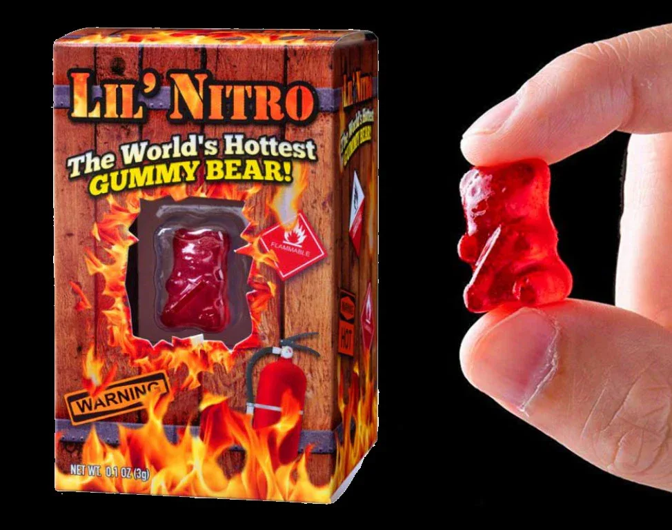 Lil Nitro - The Worlds Hottest Gummy Bear 3gm (.1oz) - Image 2