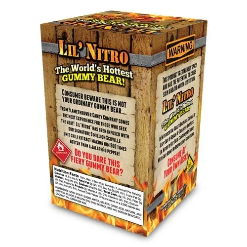 Lil Nitro - The Worlds Hottest Gummy Bear 3gm (.1oz) - Image 3