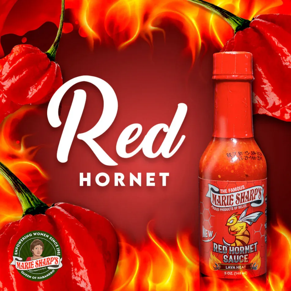 Marie Sharps Red Hornet Pepper Sauce 148ml (5oz) - Image 3