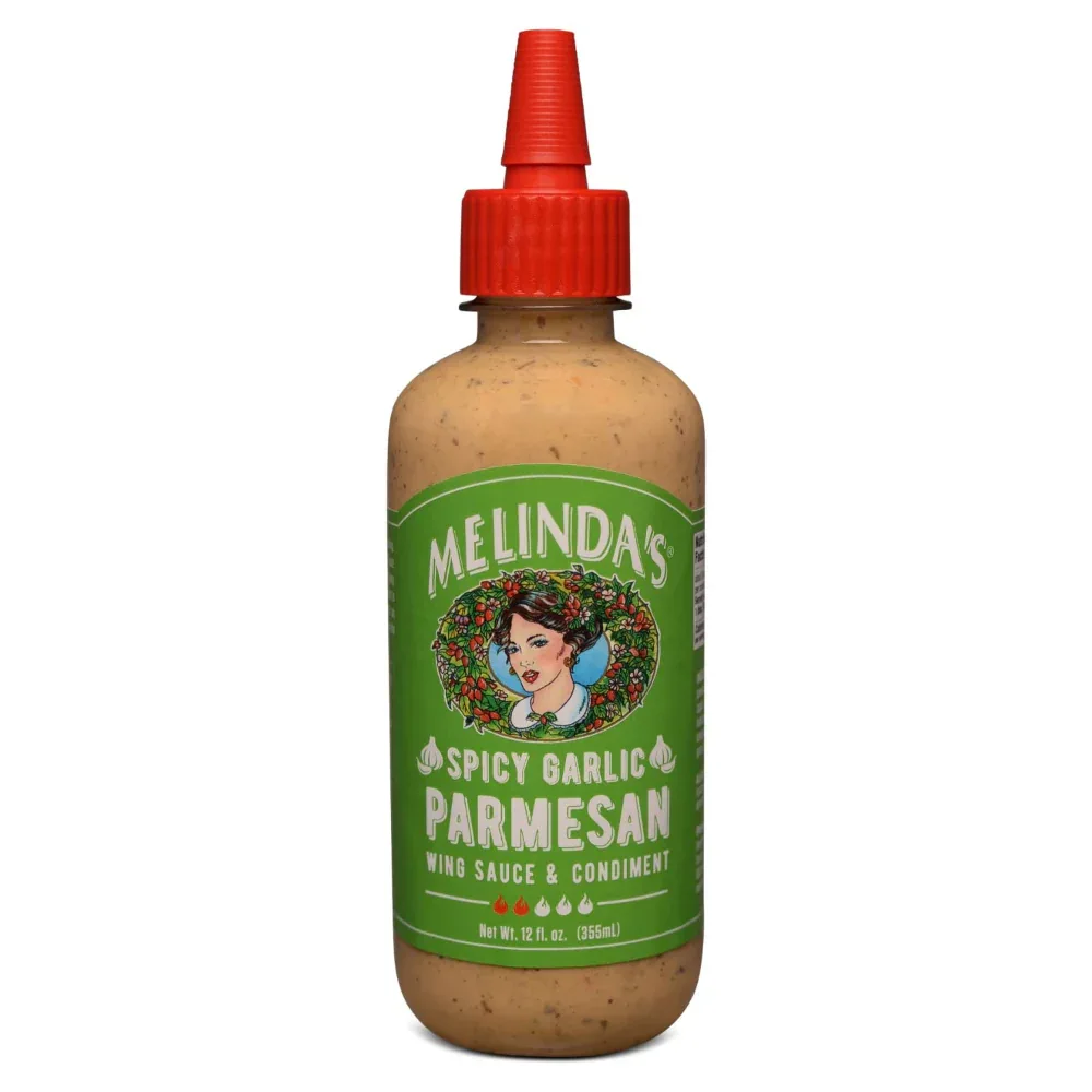 Melindas Wing Sauce Spicy Garlic Parmesan 355ml