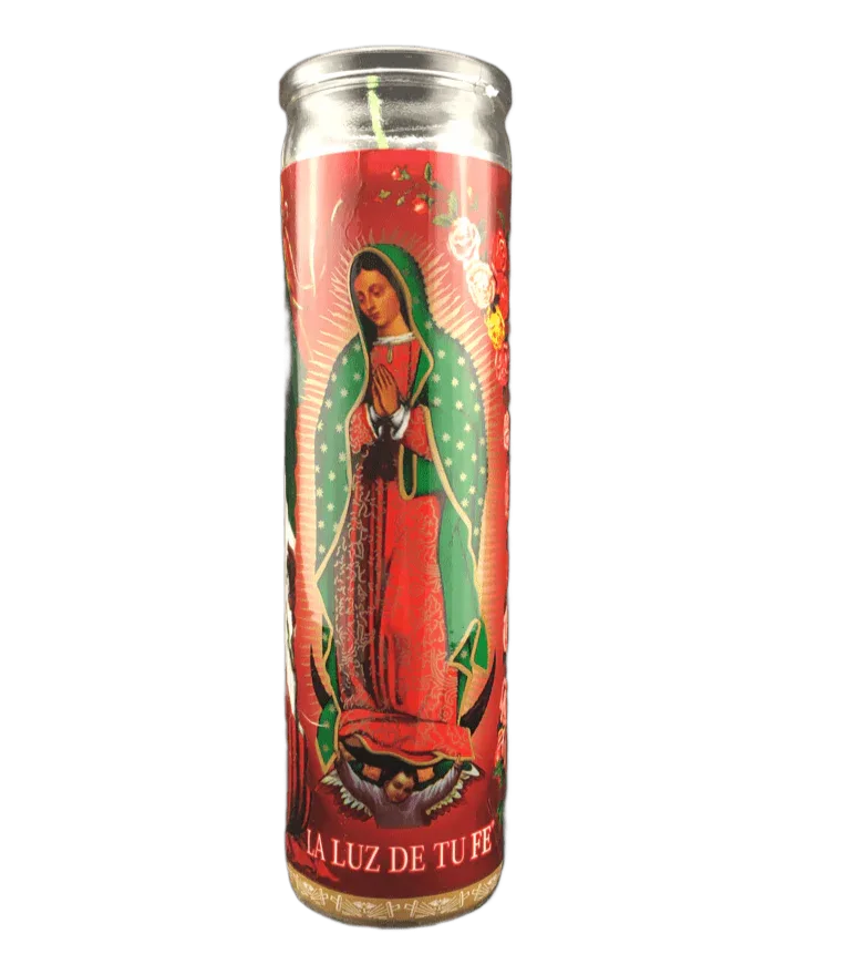 Mexican Candle - Virgin of Guadalupe RED - Image 2