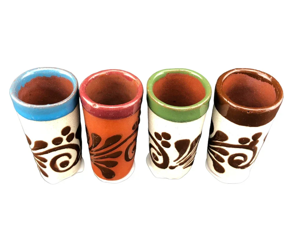 Mexican Ceramic Tequilero Shot Glass - Image 4