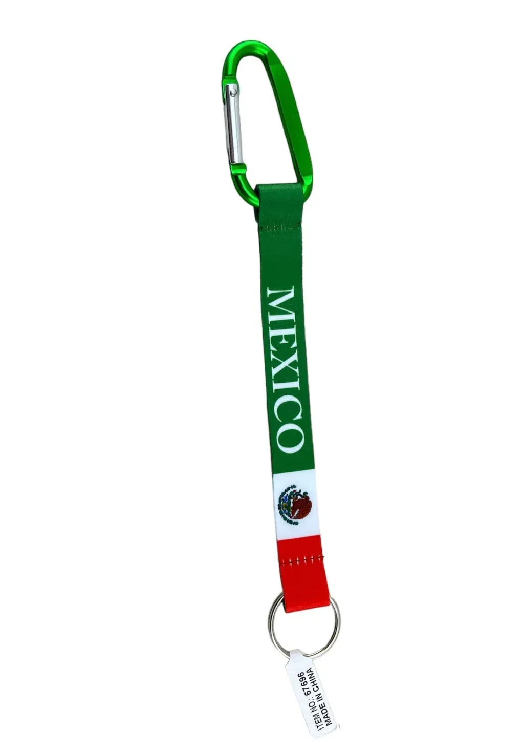 Mexican Flag Carabiner Key Ring - Image 2