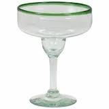 Mexican recycled glass - hand blown Margarita Glass - Image 2