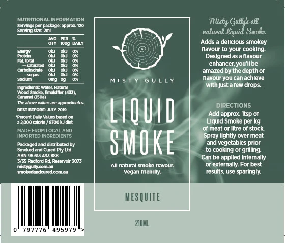 Misty Gully Mesquite liquid smoke 200ml - Image 2