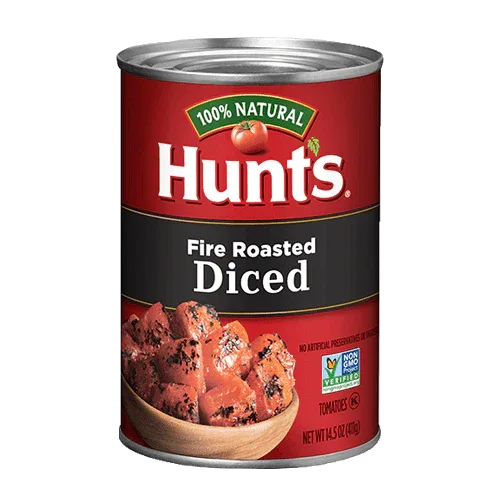 Hunts Fire Roasted Diced Tomatoes 411gm
